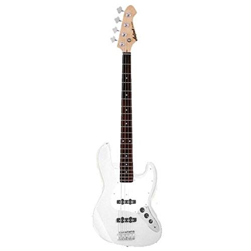 Aria STBJBBL Jazz Bass - White