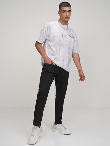 Image of Highlander Men's Slim Fit Jeans | Cropped Length | Jeans for Man | Stylish Casual Wear for Everyday Comfort