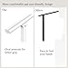 Hand Rails for Outdoor Steps,2 Step Stair Handrail & Indoor Stair Railing Kit，White Railings for Outdoor Steps and Hand Rails for Seniors for Porch（2 Step White）