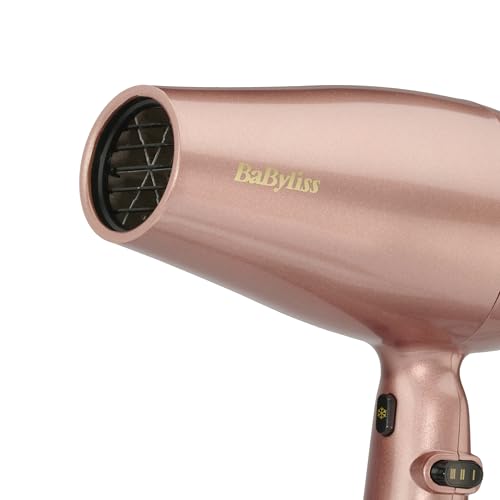 BaByliss Secado de Pelo Rose Gold - Secado Profesional iónico de 2100W, Secado ligero, Secado de cabello, Secado rápido con cerámica, 3 ajustes de calor y 2 velocidades, Oro rosado, 5336PE - imagen 6