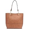 Calvin Klein Sonoma Reversible Novelty North/South Tote, Caramel