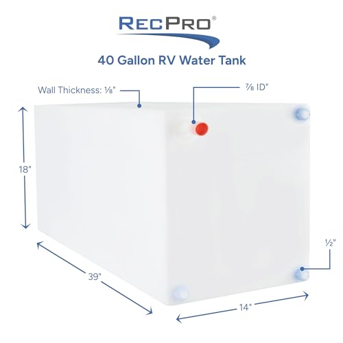 RecPro Fresh and Gray Water Holding Tank | Combo Pack | RV Water Holding Tanks | Camper Holding Tanks (30 Gallon & 42 Gallon) BPA Free