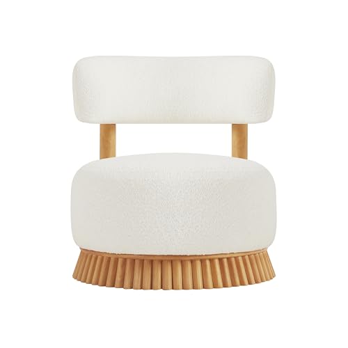 Sillón Moderno Plegable Beige Claro miniatura 7
