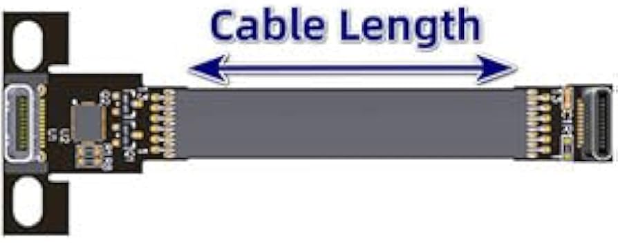 ADT-Link USB 3.1 Tipo C A Tipo C Cavo Di Prolunga FPC Nastro - Foto 3