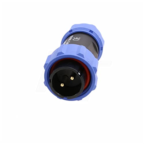 Conector circular de aviación 2 pines macho 12V 30A IP68 miniatura 4