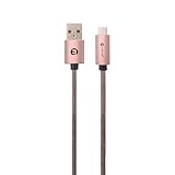 mworks! mPOWER! Braided Type-C Sync & Charge Cable 2.0 Meter Rose Gold