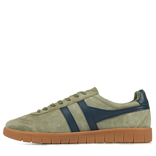 Image of Gola Men's Hurricane Suede Khaki /Navy /Khaki /Gum 9 M