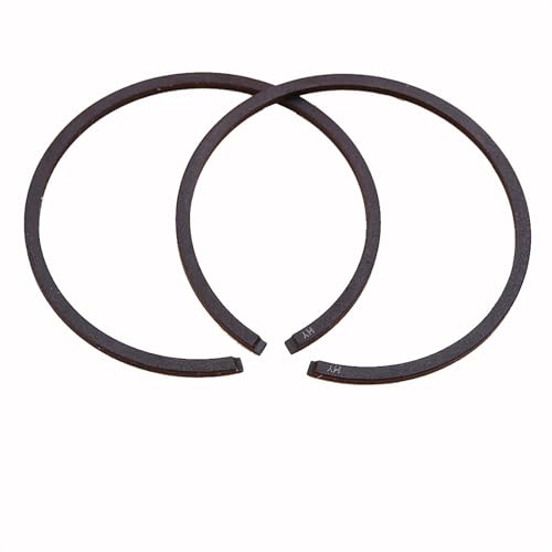 HUVNEXA Lote de 2 uds de anillos de pistón de 45mm x 1,2mm, for Komastu, for motosierra china Zenoah G5200 5200 52CC YD52, for TOPSUN, for Zomax, for STIGA, for ALPINA, for Anova, for Ama Kit de anill