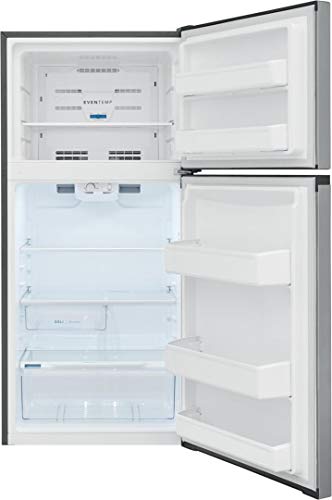 Frigidaire FFHT1425VV 28 Inch Freestanding Top Freezer Refrigerator (Brushed Steel)