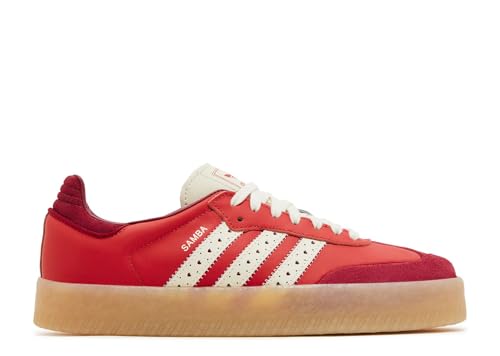 Image of adidas Sambae Womens Sneakers, Bright Red /Cream White /Team Victory Red, Size 9.5
