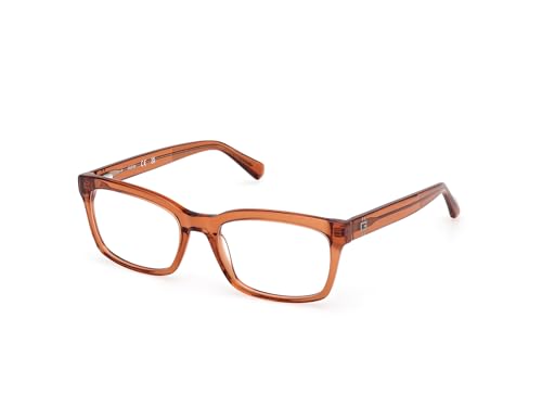 Gafas de vista GUESS GU50252 color naranja brillante para hombre y mujer montura moderna