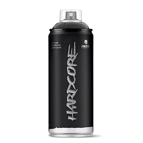 Image of Montana MTN Spain Hardcore Spray Paints, 400 ml (Matte Black)