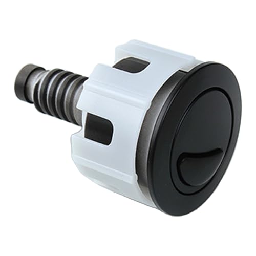 Pulsador de inodoro – doble descarga de inodoro, botón redondo, repuesto inoxidable, accesorios de control de cable | Para baño, inodoro, hogar, lavadero, hotel, instalaciones públicas, Renovie