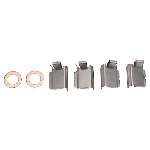 Image of TRQ Performance Rear Brake Pad and Rotor Set Ceramic Coated Drilled Slotted Calipers Compatible with 2011-2012 Chrysler Town and Country Grand Caravan Volkswagen Routan 2012 Ram Cargo Van