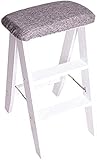 Küchen-Tritthocker-Leiter Klapphocker / 3-Stab-Leiter, Holztreppe, Schwammhocker-Sitz, Verlängerter Tritthocker