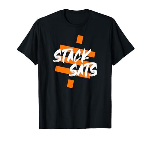 Logotipo criptográfico de Bitcoin Satoshi BTC Stack Sats Hodl Camiseta