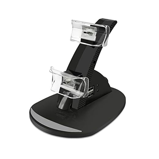 VSEER PS3 Controller Charger, Dual Console Charger Charging Docking Station Stand for PS3 with LED Indicators, Black