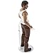 Plymor DSP-60W White Adjustable Doll Stand, fits 10, 11, 12, 13, and 14 inch Dolls or Action Figures, Waist is 2 to 2.5 inches wide, 5.5 to 7 inches around, Pack of 2