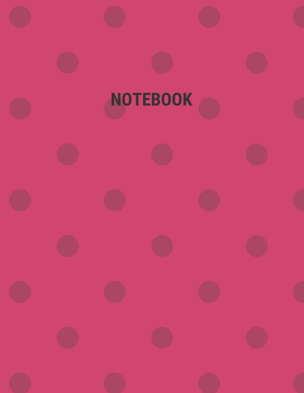 Bright Raspberry Sorbet Polka Dots Composition Notebook, for Students Of All Ages Narrow Ruled: Lined Student Exercise Book