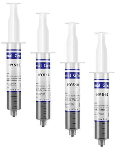 Image of FEDUS Silicone Heatsink Compounds Thermal Grease Paste ISOL 6 Heat Sink Compound for CPU and Chipsets Graphics Card LED IC Pack of 4