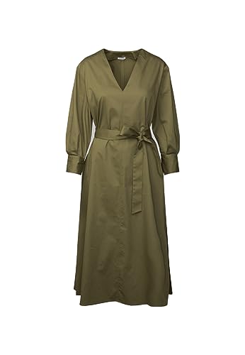 Seidensticker Damen Blusenkleid Maxi - Blusenkleid mit Bindegürtel und...