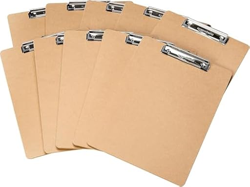 Amazon Basics Portapapeles rígido, Paquete de 10, Marrón | Ya disponible en tu tienda friki favorita! En mundofriki.es!