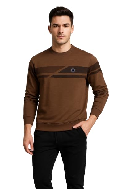 proriders Men’s Solid Crew Neck Sweatshirt | Full Sleeve Casual T-Shirt | Premium Cotton Blend | Regular Fit-picture-56