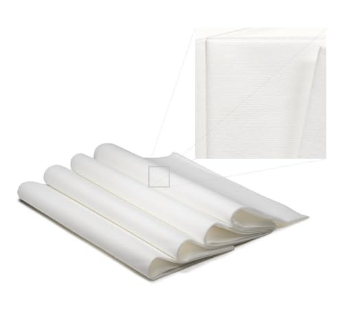 ' OCCASIONS ' Wedding Party Linen Feel White 16'' x 16'' Dinner Paper Napkins (120, Square Fold)