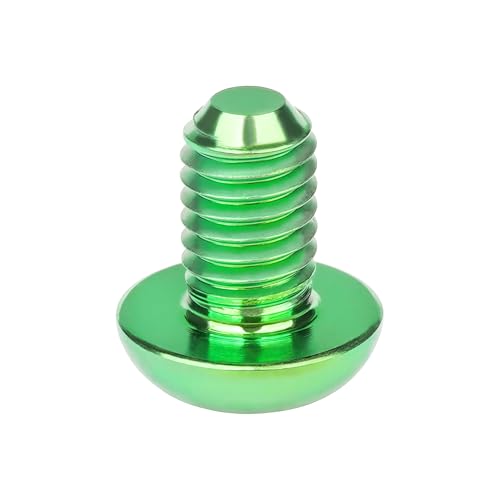Image of Titanium Bolt M3 8 10 12 15mm Allen Key Head Screws for Bicycle Pack of 4 (Green, M3x8mm)