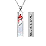 MEIDERBO Collares de urna para cenizas, plata de ley 925 para mascotas, mariposas, libélulas, árbol de la vida, colibrí, cardenal, girasol, perro, gato, joyería de cremación con embudo para mujeres y