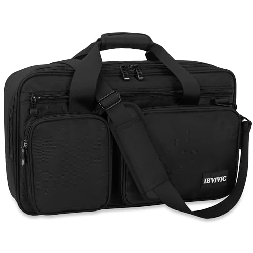 OUUTMEE Bolsa de transporte para controlador de DJ, funda de transporte para controlador de DJ, bolsa protectora de DJ con correas para el hombro, apta para Pioneer, Black, S-52 x 30 x 10CM