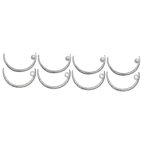 Épingles à cheveux chinoises incurvées en forme de lune pour chignon femme 4 pièces