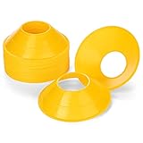 Champion Sports Mini Field Cone for Athletics and Social Distancing, Neon Yellow, 5