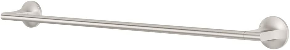 Pfister Pfirst Modern Spot Defense Brushed Nickel-Towel Bar 24 Inch BTBPFM2GS Spot Defense Brushed Nickel 1 Pack Towel Bar 24"