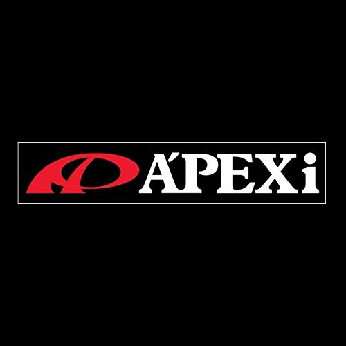 2 Piece Auto car Vinyl Racing Decal Sticker for Apexi (New) White/red Size 7"x1.1"