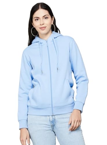 Image of ADBUCKS Women's Cotton Winter Jacket Sweatshirts Casual Drawstring Clothes Zip Up Hoodie With Front Pocket Ii Womens Hoodies Ii Womens Jacket Ii Winter Sweater Hoodie For Women & Girls