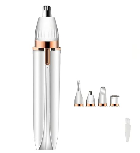Alice. Epilateur spécial petites Zones, rasoir 4 en 1, Epiler nez sourcils et lèvres, protection inox sans danger, retire les poils, nettoie le visage,...