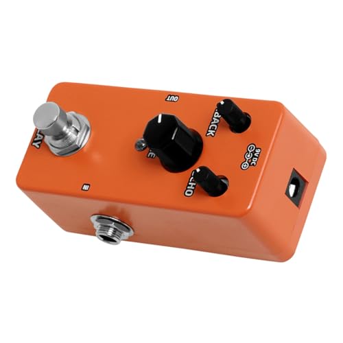GALPADA Guitar Effect Pedal Analog Delay for Electric Guitar All Durable Design Audio Processor Ergonomic and Easy to Use for Music Enjoyment