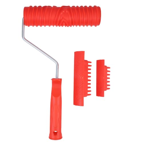HEALLILY 1juego Herramientas para Efecto Madera con Rodillo de Pintura y Kit para Bricolaje Herramienta Duradera para Decorar Muebles y Paredes Diseño Creativo para Texturas Realistas