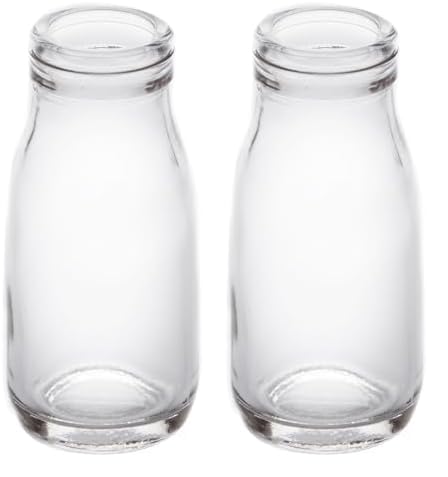 American Metalcraft GMB3 - Botella de leche de vidrio, 3 onzas (paquete de 2)