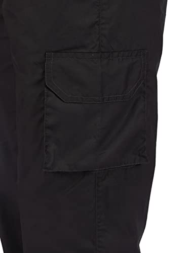 Image of fabcoast Multi-Pocket Cargo Cotton Poplin Jogger Pants for Women Summer Wear Full Elastic with Drawstring and 2 Side Pockets, 2 Back Pockets and 2 Leg Pockets
