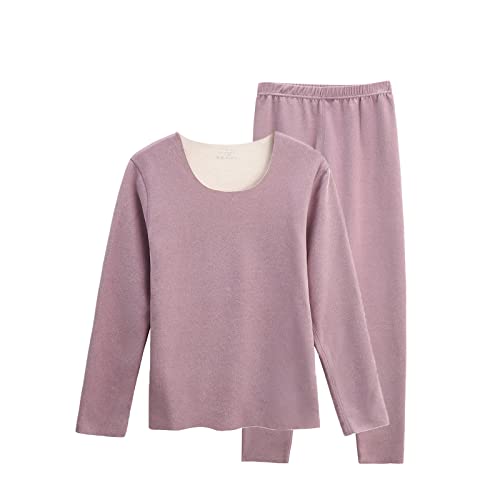 Sous-vêtement thermique femme violet pour affronter le froid des balades en hiver