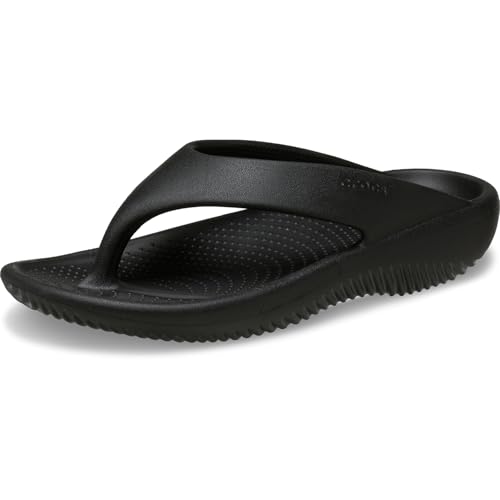 Crocs Mellow Recovery Womens Flip, Chanclas Mujer, Negro, 41/42 EU