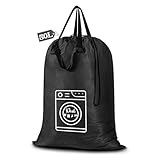 Asnews Wäschesack Reise, Nylon Wasserdichte Wäschebeutel mit Kordelzugverschluss und breite Riemengriffe, 50 x 70cm Schmutzwäschebeutel Tasche für Reisen, Camping, Studentenwohnheim, Wäschekörbe