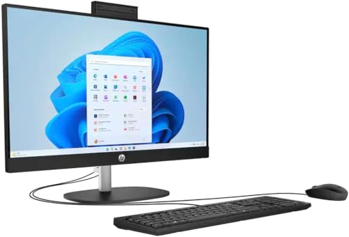 Image of HP 23.8 inch All-in-One Desktop PC - 23.8 inch IPS FHD Display - AMD Ryzen 3 7320U - 8GB LPDDR5 Ram - 512GB SSD - AMD Radeon - Windows 11 Home - 24-cr0114