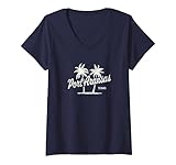Photo Gallery port aransas texas vintage anni 70 palme grafica maglietta con collo a v Photo Gallery port aransas texas vintage anni 70 palme grafica maglietta con collo a v