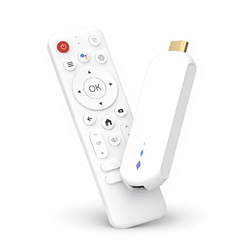 SENECESLI Reproductor Multimedia Android 14.0 para TV Box, Reproductor de Streaming 4K Ultra HD, Smart TV Stick Digital con Control Remoto por Voz, 2 GB de RAM, 16 GB de ROM, Wi-Fi Dual de