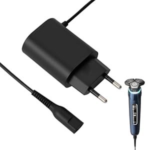 Ladekabel für Braun Rasierer Series 9 8 7 6 5 3 1 und Epilator Silk-Epil 9, 5, 7, 12V 400mA Netzeil Ladegerät für Rasierer für Braun Netzkabel Trimmer Shaver Charger