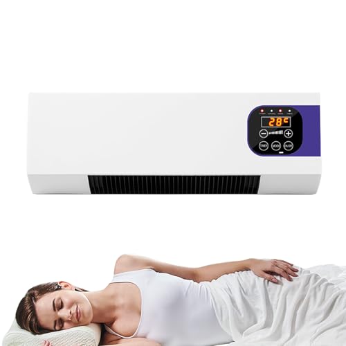 ycezw - Radiador de pared para cuarto de baño - soplador para dormitorio | Radiador de pared de control remoto para interior exterior dormitorio bajo suelo Atelier Salon