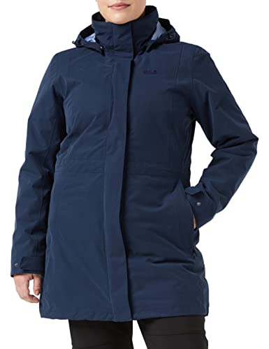 Jack Wolfskin Damen Ottawa Coat Wasserdichter 3in1 Mantel, Midnight Blue, XS EU – Ansicht 1